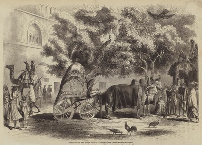 Cour de palais des rois à Delhi - after A. Soltykoff